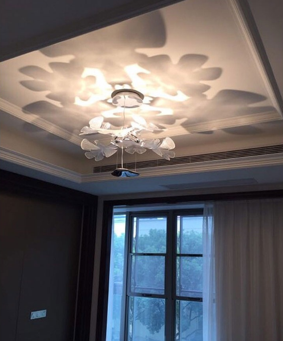 Embossed Floral Pendant Light