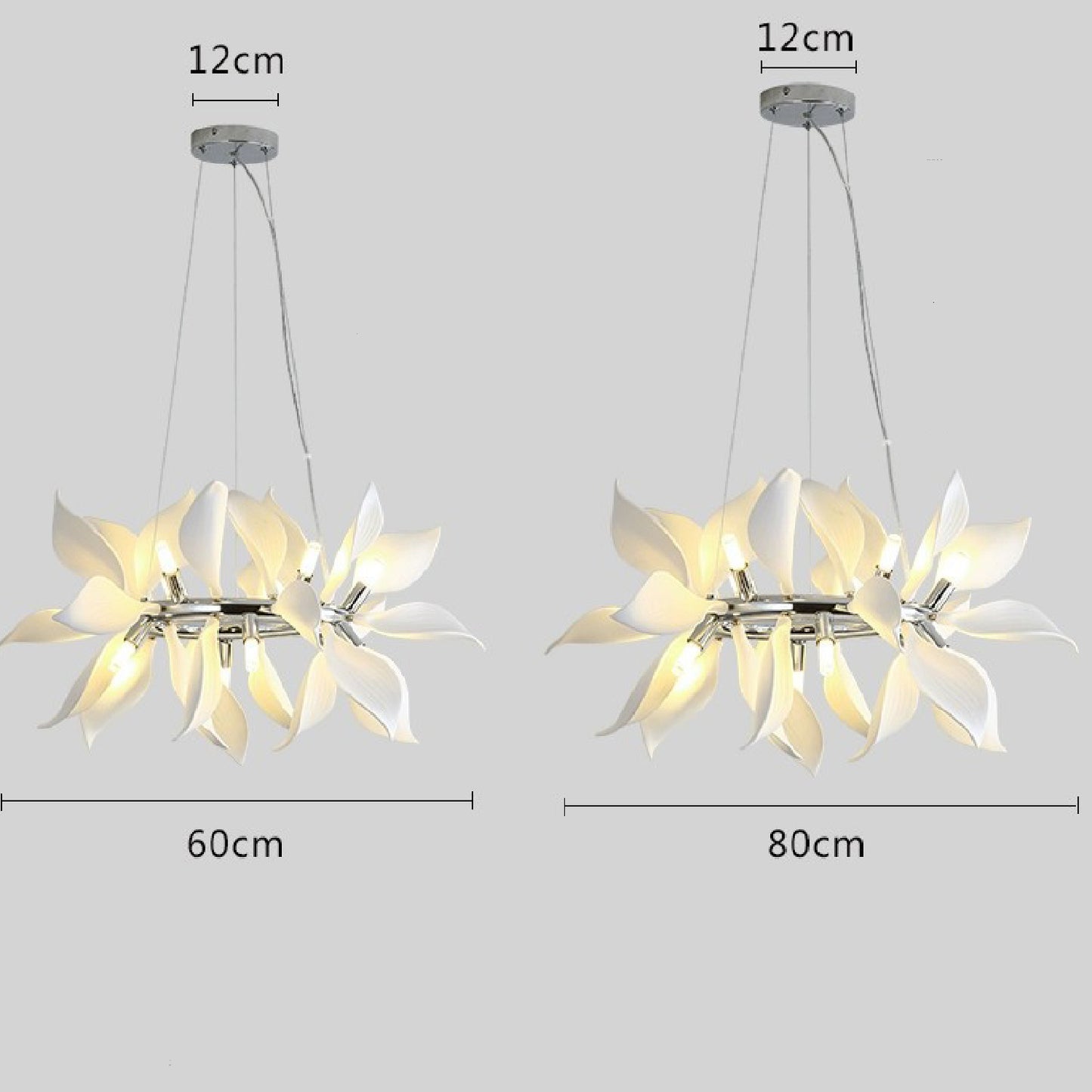 Mila Ceramic Petal Chandelier