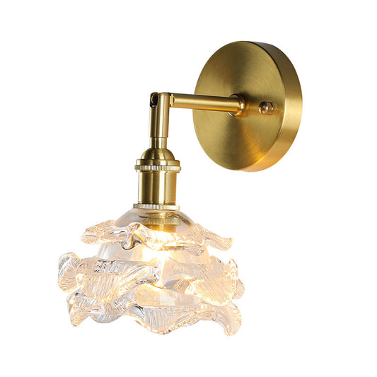 Rose Brass Wall Lamp