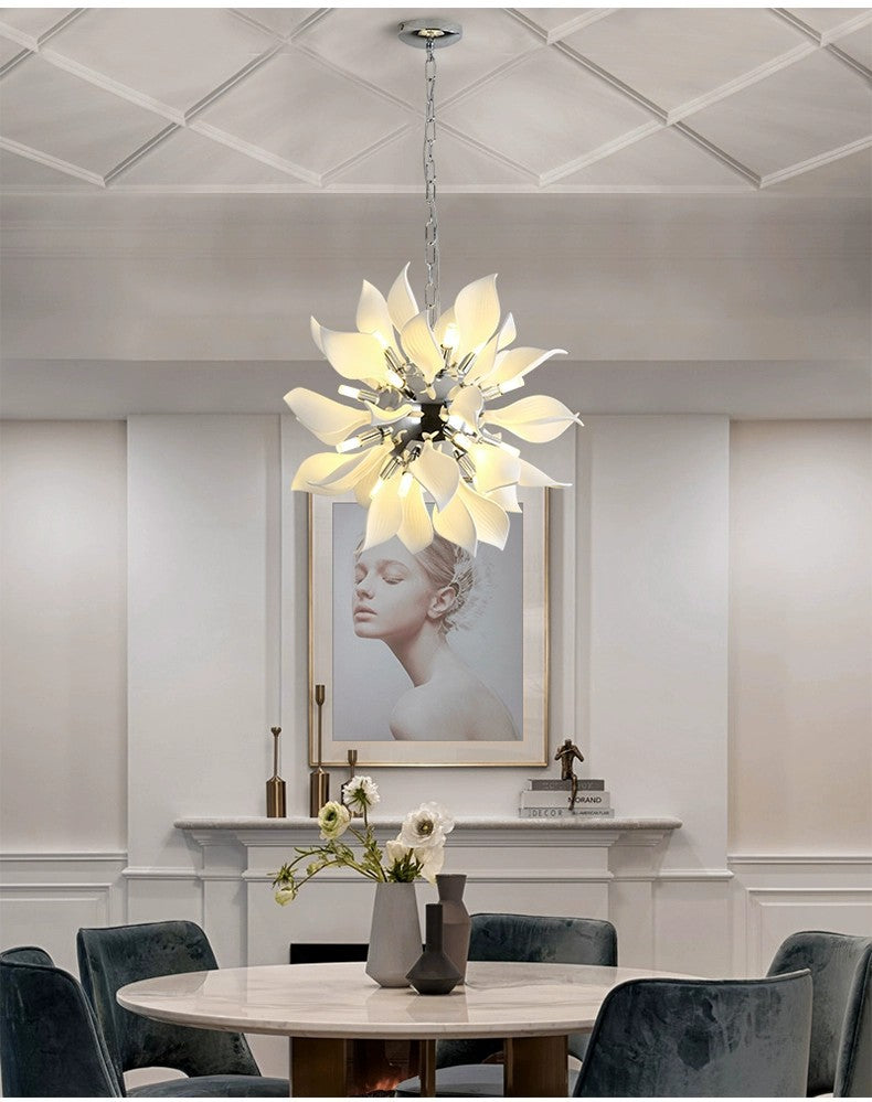 Mila Ceramic Petal Chandelier