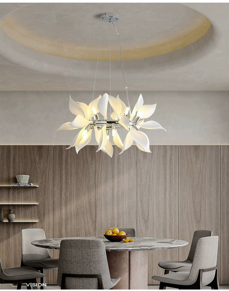 Mila Ceramic Petal Chandelier