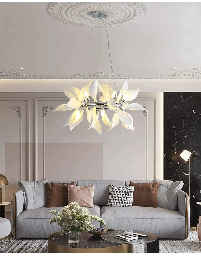 Mila Ceramic Petal Chandelier