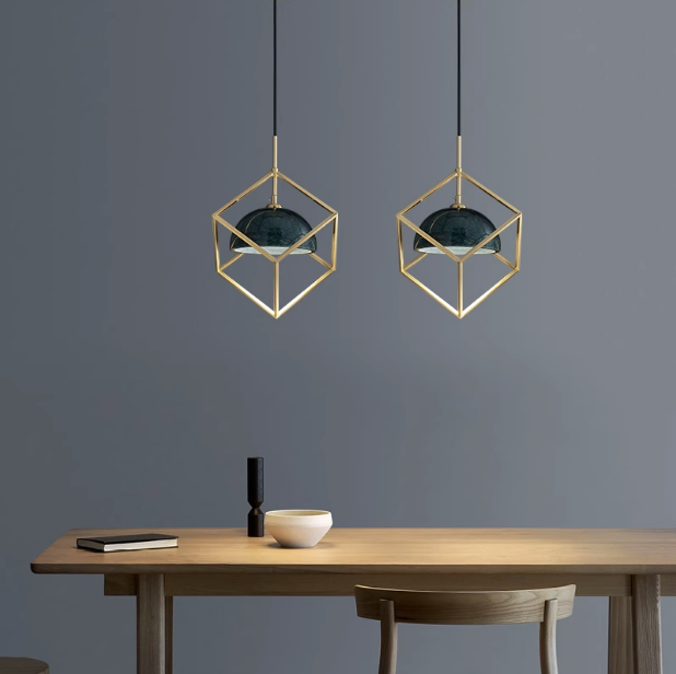 Bronze Marble Pendant Lamp