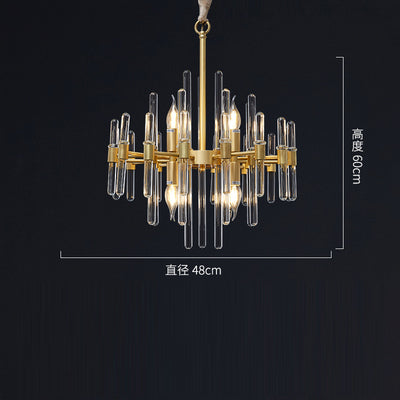 Antique Brass Beaded Crystal Chandelier - West Coast Event Productions, Inc.