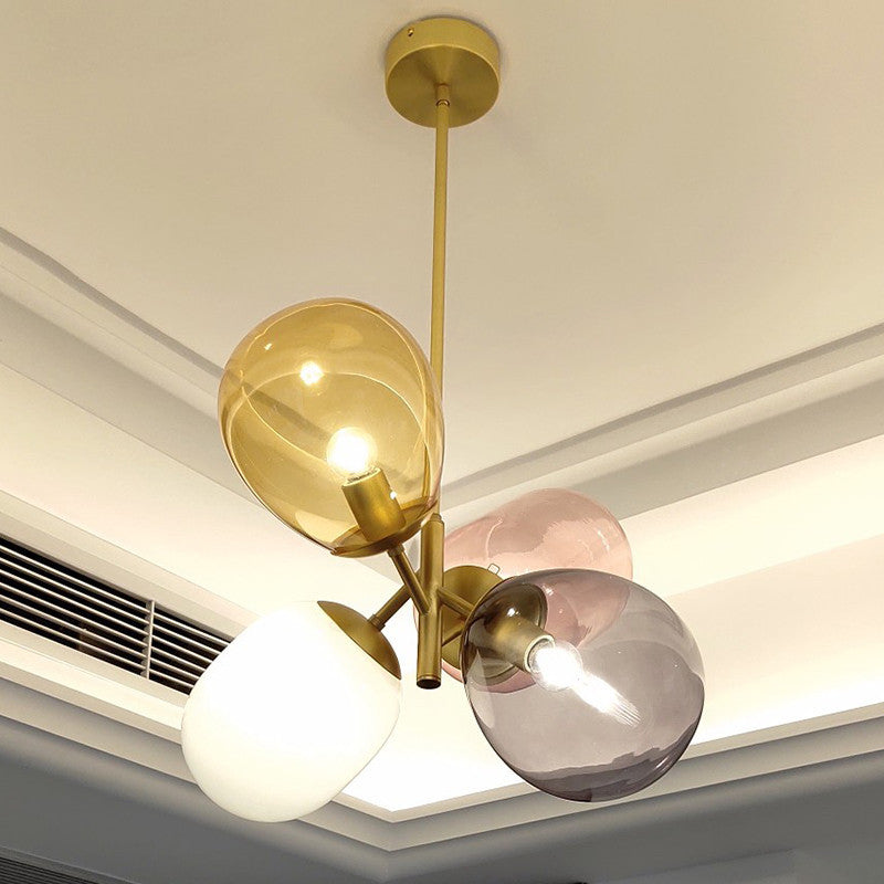 Modern balloon glass store chandelier