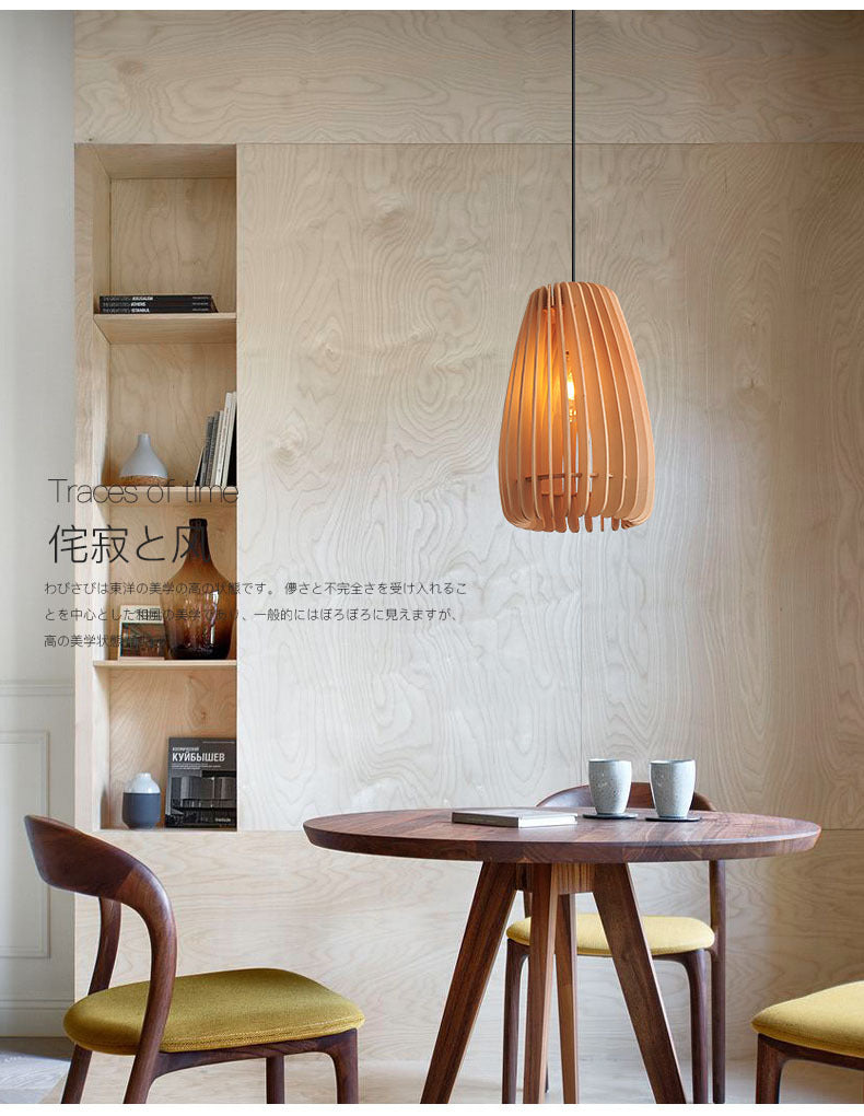 Modern wooden pendant light fixtures