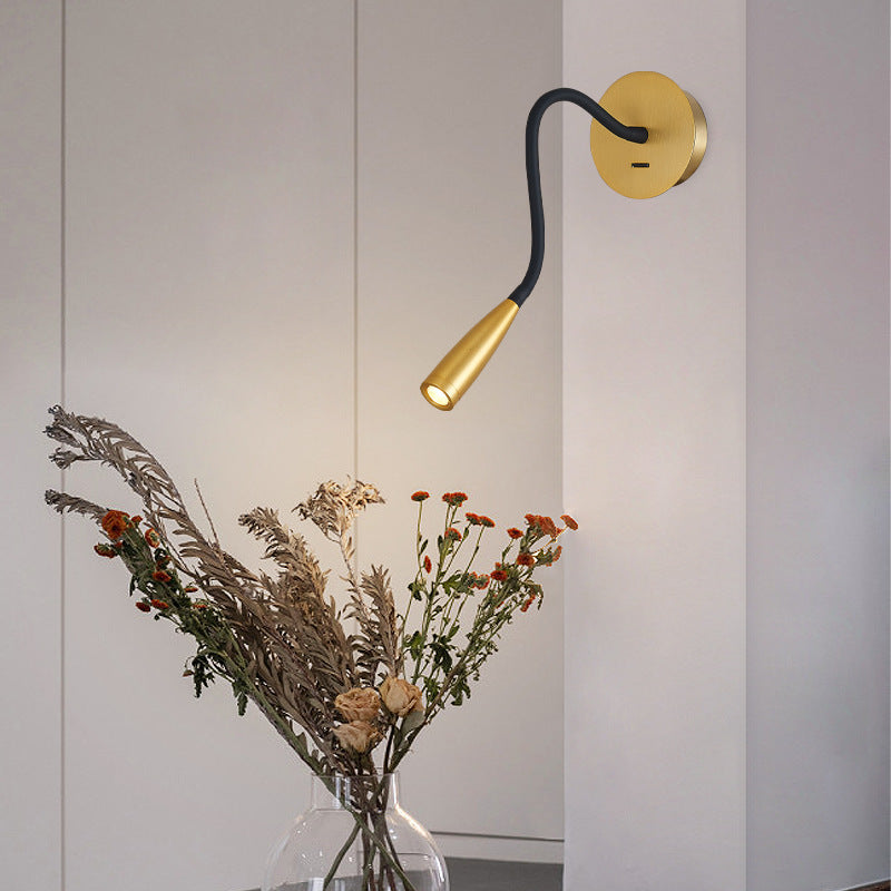 Gooseneck Hose Wall Light