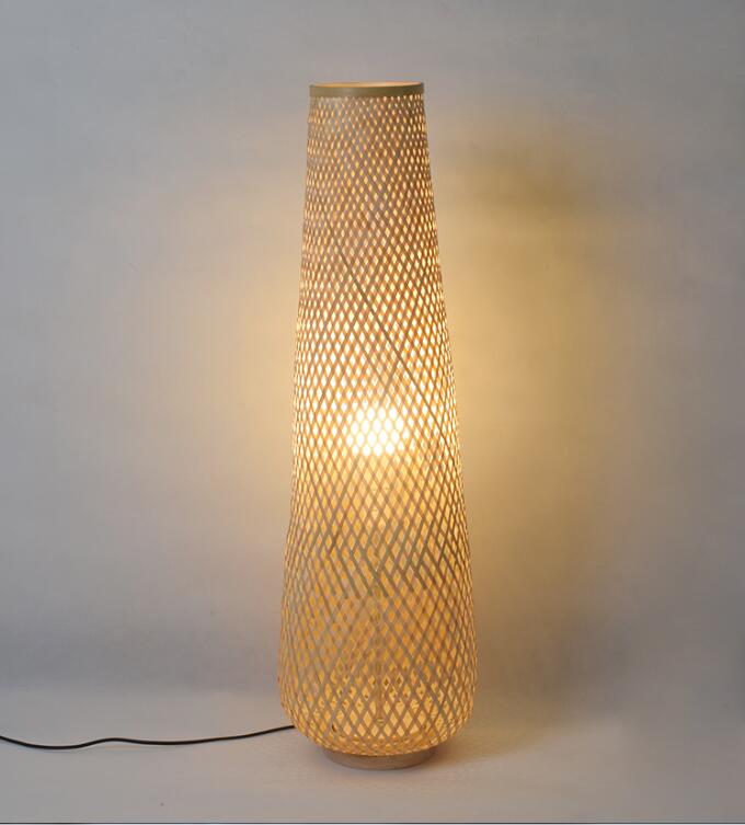 Bamboo Rattan Floor Lamp – BELECOME